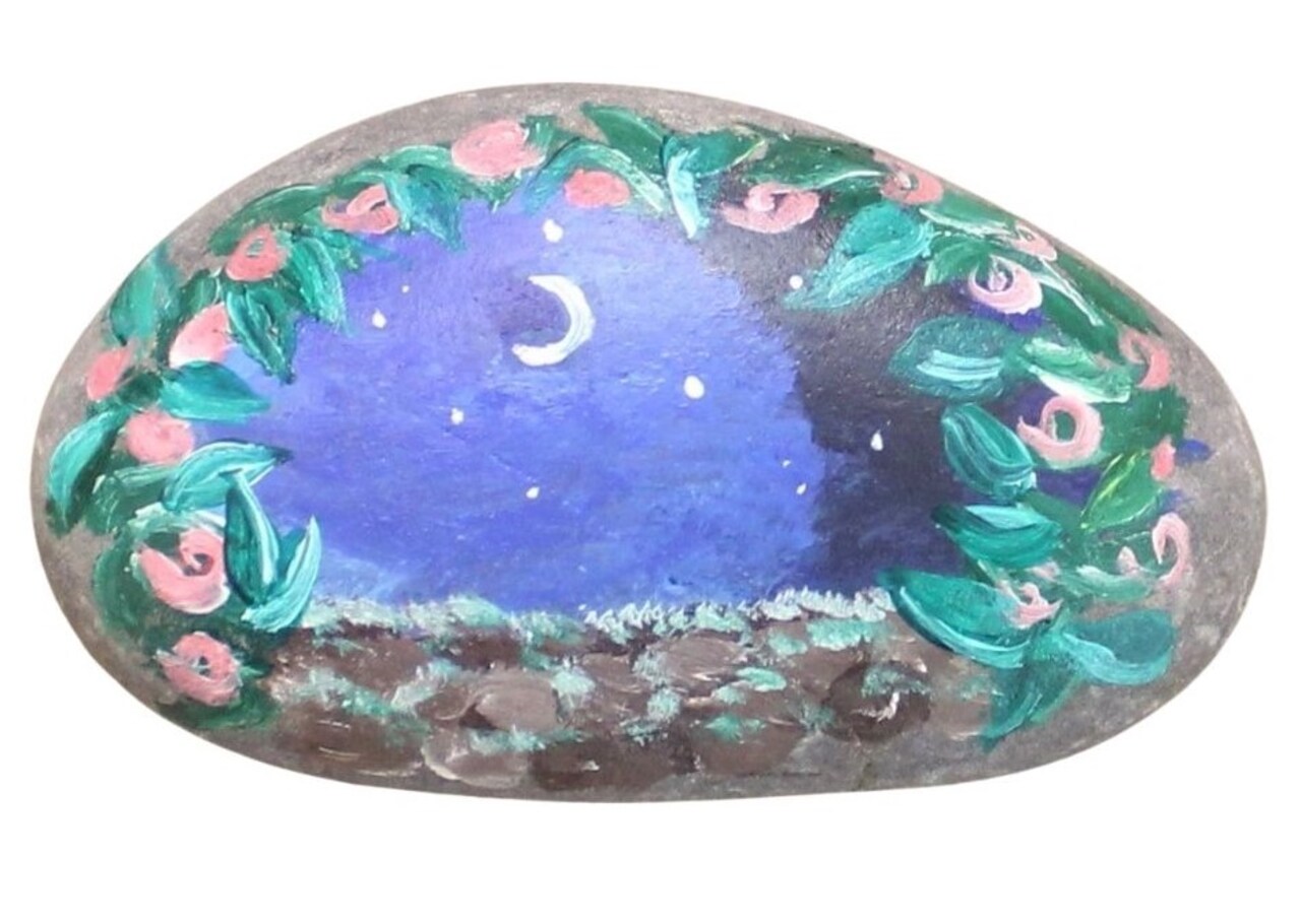Paint Kit - Wishing You Well Rock Painting Kit & Video Lesson - Rock Art - Garden Decor